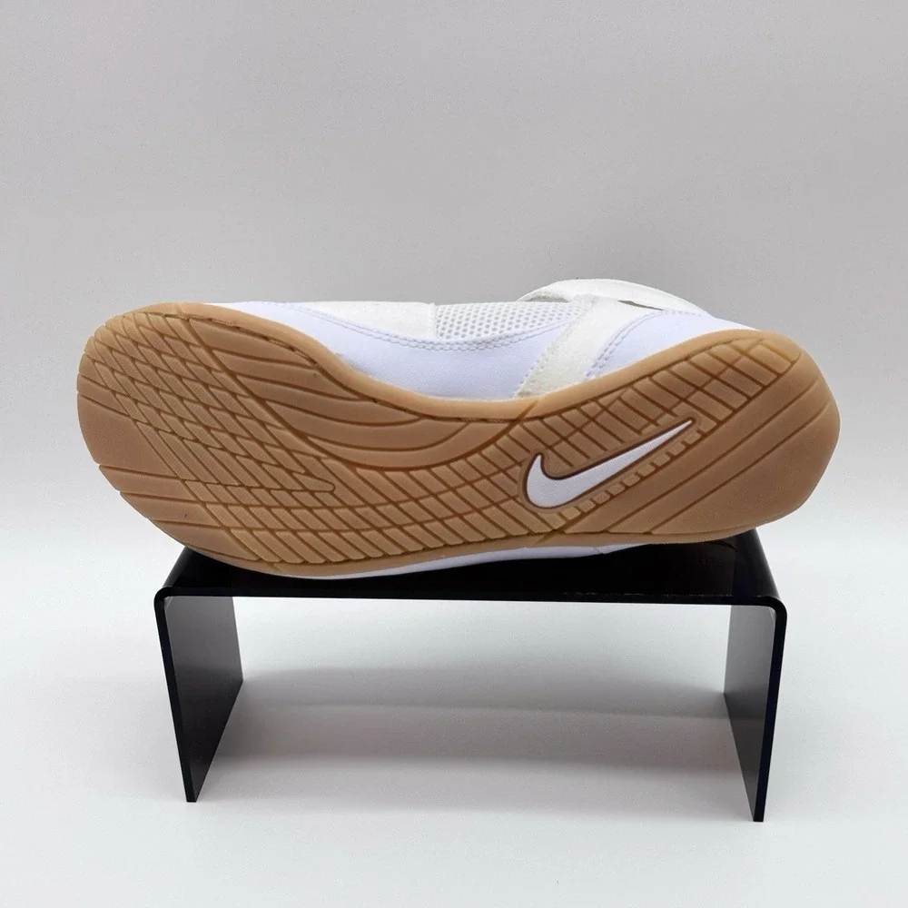 Size 8.5M- Nike Fury Wrestling Shoes, White/Metallic Gold, Boxing Sneakers
